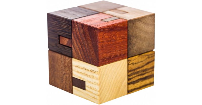 Connecting Cubes European Wood Puzzles Puzzle Master Inc