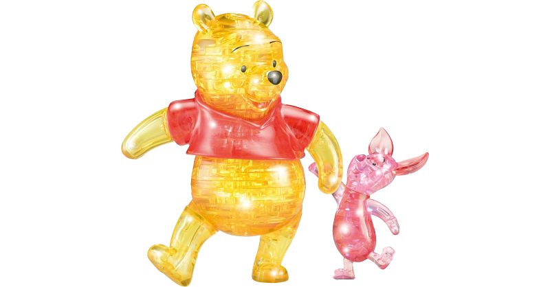 3D Crystal Puzzle Deluxe Winnie The Pooh And Piglet 3D Crystal