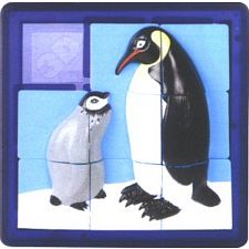 3D Sliding Puzzle: Penguin