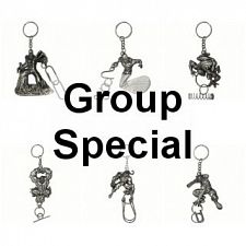 Marvel Heroes Cast Metal Keychain Group Set - a set of 6 puzzles