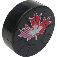 Puck Puzzle - Canadian Maple Leaf