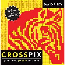 Crosspix: Pixillated Puzzle Madness - book