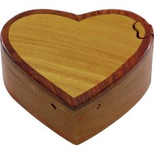 Wooden Puzzle Box - Heart