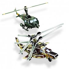 Military Helicopters - 3D Jigsaw Puzzle