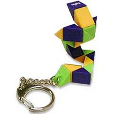 Rubik's Micro Snake Keychain