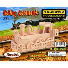 Rolling Locomotive - 3D Wooden Puzzle