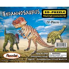Tyrannosaurus - Painted - 3D Wooden Puzzle