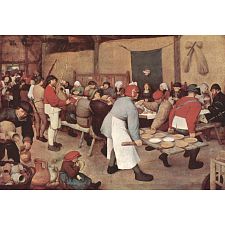 Village Wedding Feast by Pieter Brueghel the Elder