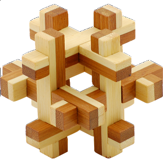 Puzzle Solution for Bamboo Wood Puzzle 1 | Puzzle Master Inc