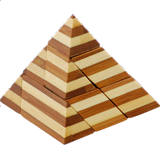 Bamboo Wood Puzzle Pyramid More Wood Puzzles Puzzle Master Inc