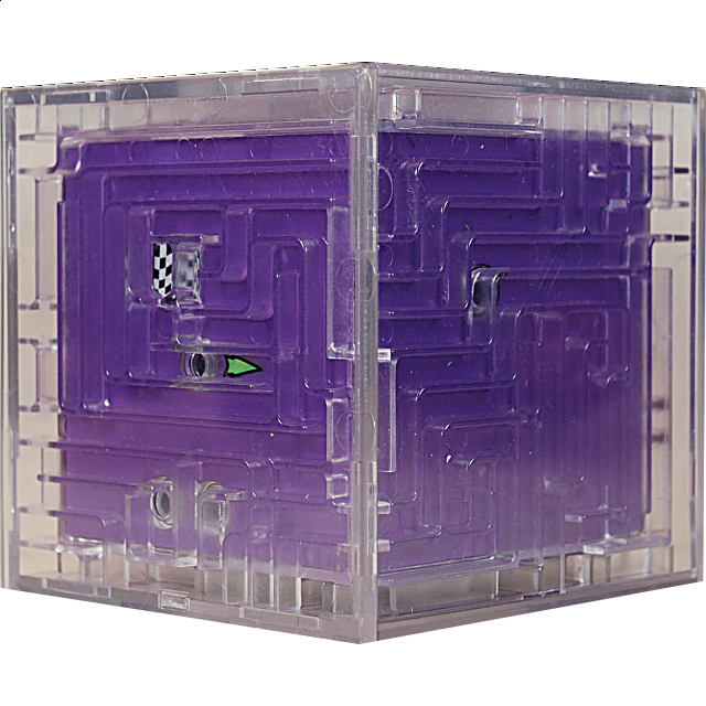 3d Ball Maze: Cube 1 - Purple