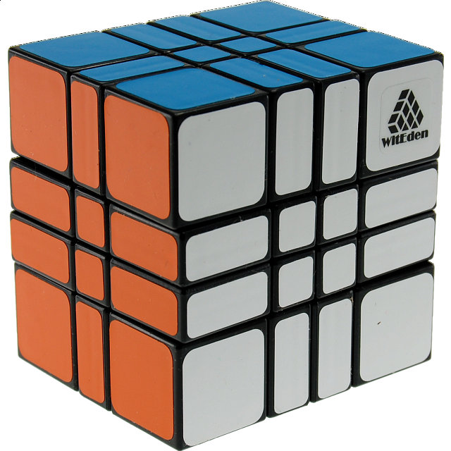 4x4x3 Camouflage Cube - Black Body