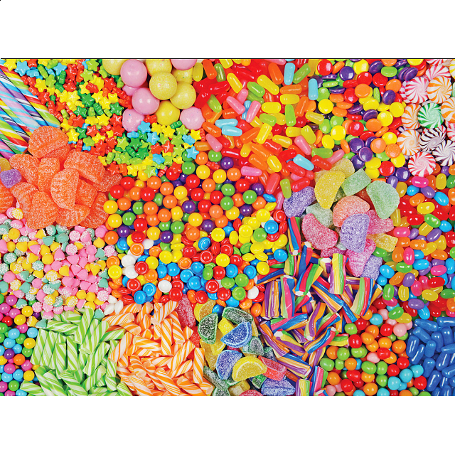 Yummy Puzzles Colorful Candy Mix Jigsaws Puzzle Master Inc