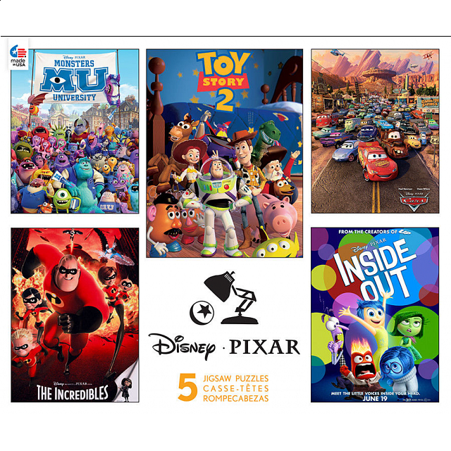 Disney Pixar: 5 in 1 Jigsaw Puzzle Collection | Jigsaws | Puzzle Master Inc