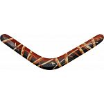 Albatross - decorated wood boomerang - Right Hand