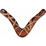 Aussie Fever - decorated wood boomerang - Right Handed