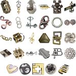 Levels 5-7: a set of 29 Hanayama Metal Puzzles