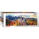 Neuschwanstein Castle in Autumn - Germany: Panoramic Puzzle