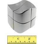 YJ 2x2x2 Wave Cube - Silver