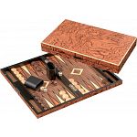 Deluxe Iraklia Backgammon - Large (Rosewood Design)