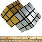 Mirror Double Cube - Black body (Gold and Silver Stickers)