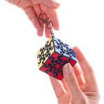 Mini Meffert's Deluxe Keychain Puzzle: Gear Cube