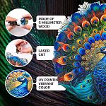 Peacock - 300 Piece Shaped Wooden Jigsaw Puzzle