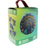 Peacock - 300 Piece Shaped Wooden Jigsaw Puzzle