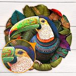 Toucan - 200 Piece Shaped Wooden Jigsaw Puzzle