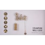 Wooden Mechanical DIY Model: Steampunk Wall Clock