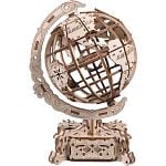 Wooden Mechanical DIY Model: World Globe