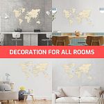 Wooden Model: World Map - Wall Decoration (Size L)