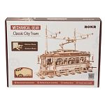 ROKR Wooden Mechanical Gears - Classic City Tram