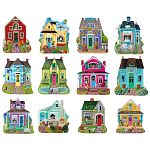 Cottages - 12 Mini Shaped Puzzles