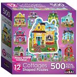 Cottages - 12 Mini Shaped Puzzles