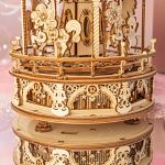 ROKR DIY Wooden Mechanical Music Box - Romantic Carousel