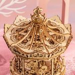 ROKR DIY Wooden Mechanical Music Box - Romantic Carousel