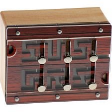 Schach Box - Chess Box - Secret Wooden Box - Difficulty 4/6 Extreme - Brain  Teaser by Jean-Claude Constantin