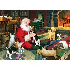 Santa's Playtime - Large Piece (Cobble Hill 625012480086) photo