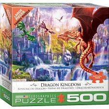 Dragon Kingdom - Large Piece Jigsaw Puzzle (Eurographics 628136553629) photo