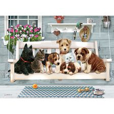 Porch Pals - Family Pieces Puzzle (Cobble Hill 625012470063) photo