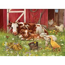 Barnyard Babies - Family Pieces Puzzle (Cobble Hill 625012470261) photo