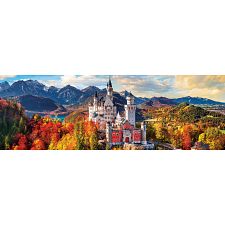 Neuschwanstein Castle in Autumn - Germany: Panoramic Puzzle (Eurographics 628136654449) photo