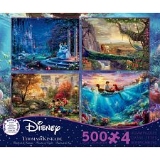 Thomas Kinkade: Disney 4 in 1 Jigsaw Puzzle Collection #6