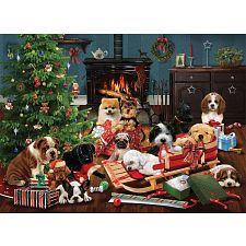 Christmas Puppies (Cobble Hill 625012402149) photo