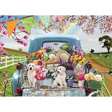 Country Truck in Spring - Large Piece (Cobble Hill 625012450607) photo