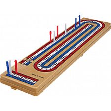 Foldable 3 Lane Cribbage Board