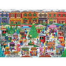 Downtown Holiday Festival - Large Piece Jigsaw Puzzle (Eurographics 628136555036) photo