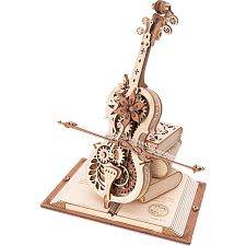 ROKR DIY Wooden Mechanical Music Box - Magic Cello (6946785118605) photo