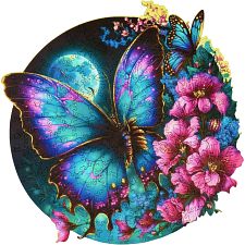 Butterfly - 200 Piece Shaped Wooden Jigsaw Puzzle (Esc Welt 647056925323) photo